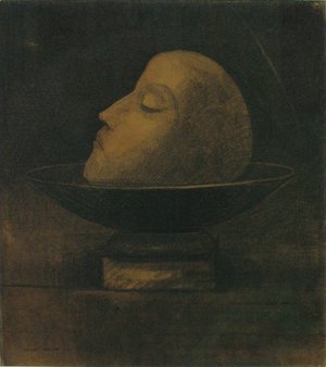 Odilon Redon - Head of a Martyr 1877