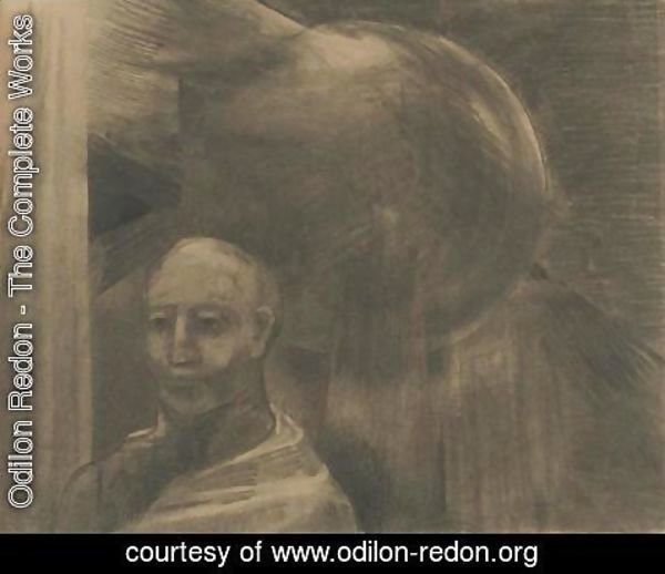 Odilon Redon - Homme et sphere