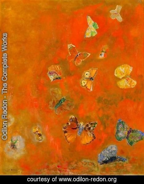 Odilon Redon - Evocation of Butterflies