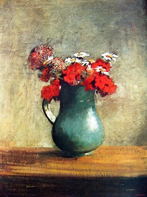 Odilon Redon - Still life with flowers
