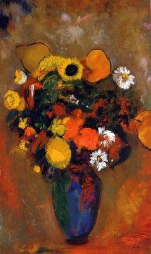 Flowers in a Green Vase 1912