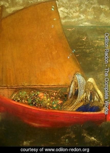 Odilon Redon - La Voile Jaune (The Yellow Sail)