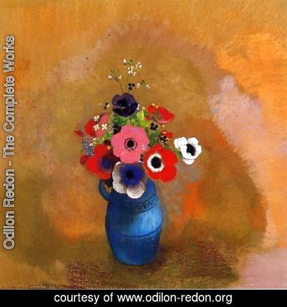 Odilon Redon - Bouquet of anemones