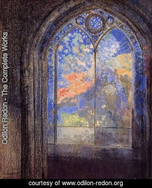 Odilon Redon - Stained Glass Window (The Mysterious Garden)