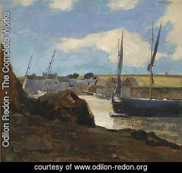 Odilon Redon - The Port of Morgat