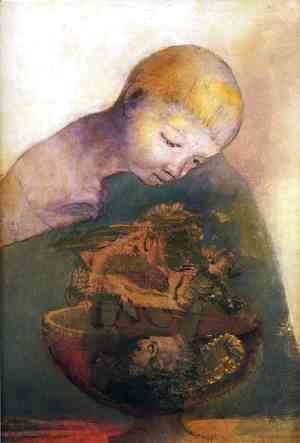 Odilon Redon - Cup of cognition (The Children's Cup)
