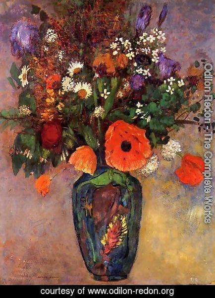 Odilon Redon - Bouquet Of Flowers In A Vase
