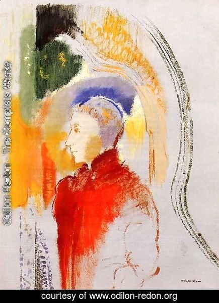 Odilon Redon - Figure In Profile