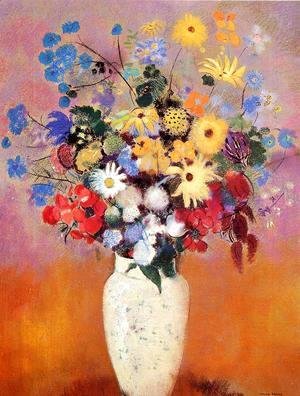 Odilon Redon - Large Bouquet In A Japanese Vase