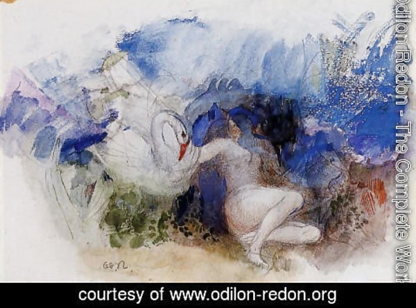 Odilon Redon - Leda And The Swan
