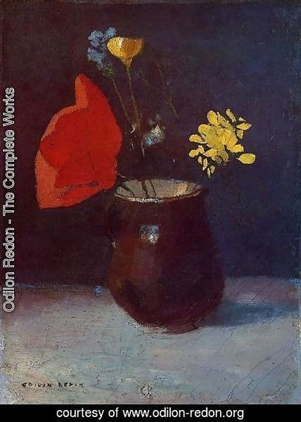 Odilon Redon - Pitcher Of Flowers