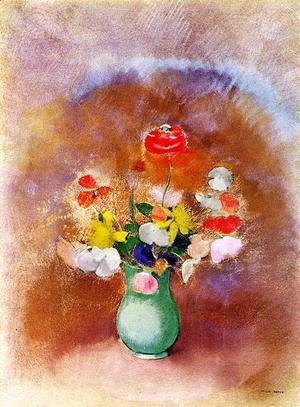 Odilon Redon - Poppies In A Vase