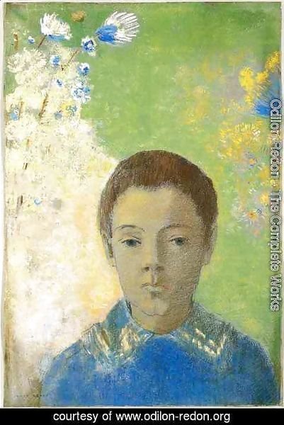 Odilon Redon - Portrait of Ari Redon 1898