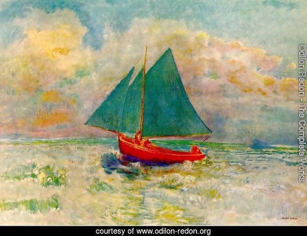 Red Boat with a Blue Sail 1906-07