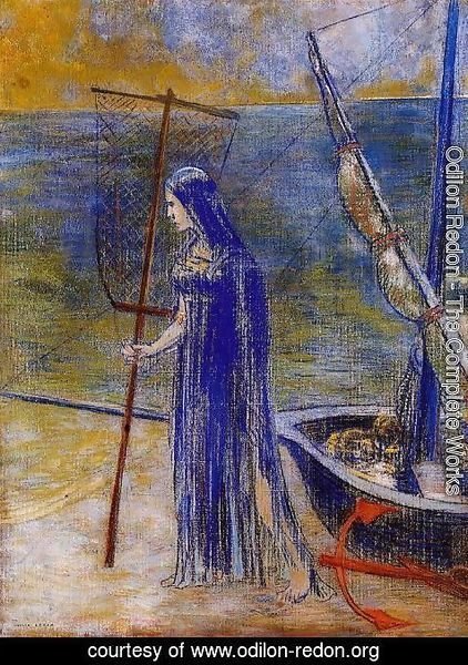 Odilon Redon - The Fisherwoman