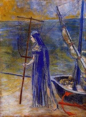 Odilon Redon - The Fisherwoman