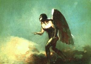 Odilon Redon - The Winged Man Aka The Fallen Angel