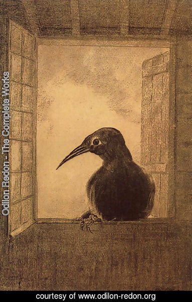 Odilon Redon - The Raven 1882