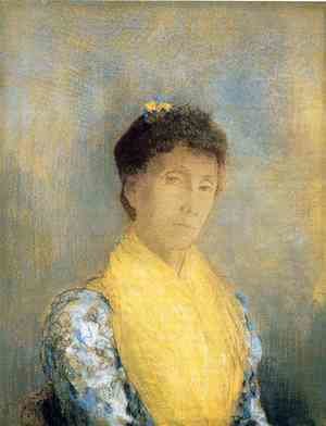 Odilon Redon - Woman with a Yellow Bodice