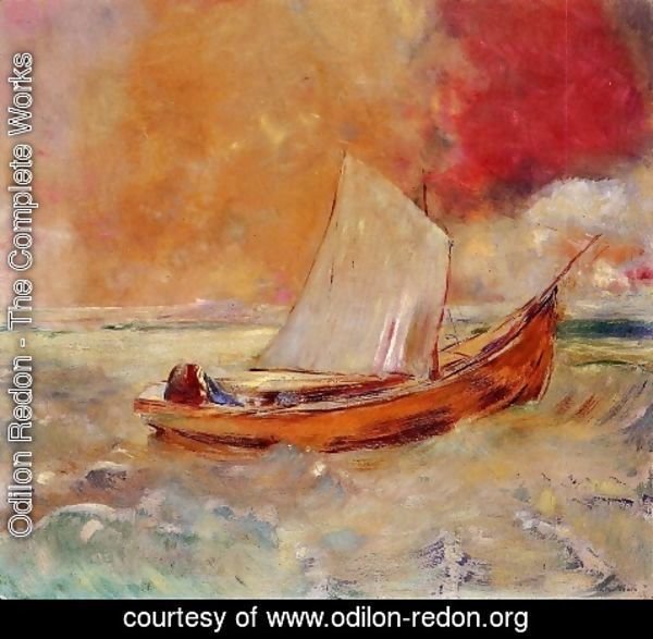 Odilon Redon - Yellow Boat