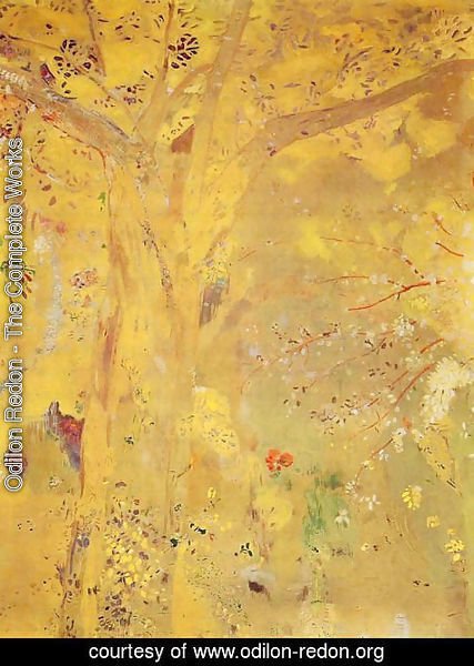 Odilon Redon - Yellow Tree