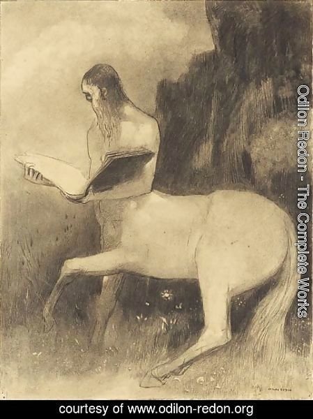 Odilon Redon - Centaure lisant