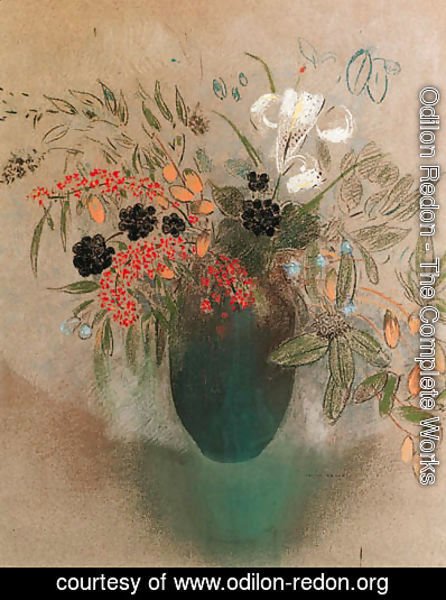 Odilon Redon - Fleurs dans un vase