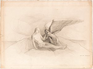 Odilon Redon - L'Ange et l'homme