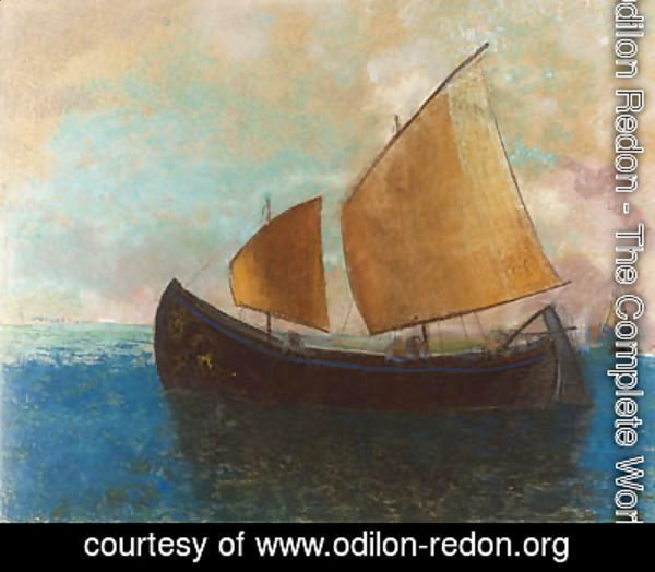 Odilon Redon - La barque 2