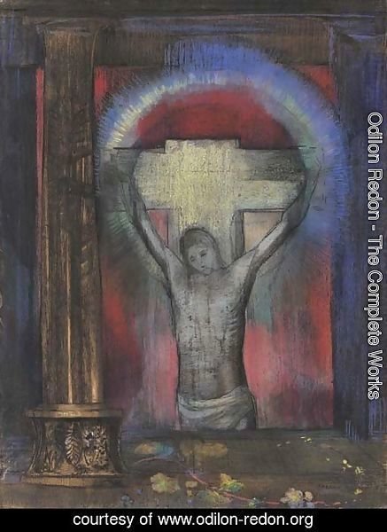 Odilon Redon - Le crucifix