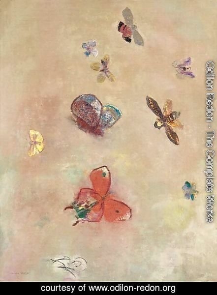 Odilon Redon - Papillons 2