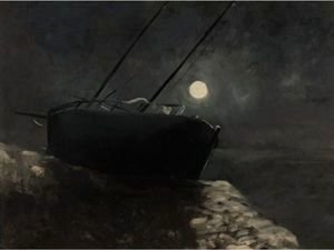 Odilon Redon - Barque Au Clair De Lune