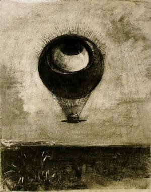 Odilon Redon - The Eye Like A Strange Balloon Mounts Toward Infinity