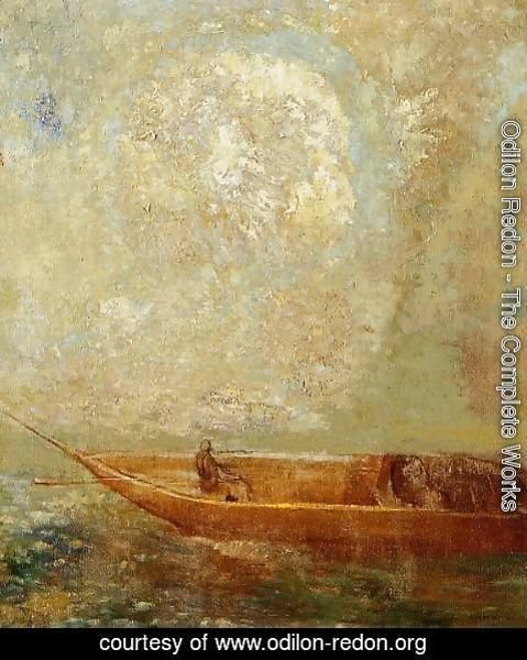 Odilon Redon - A boat