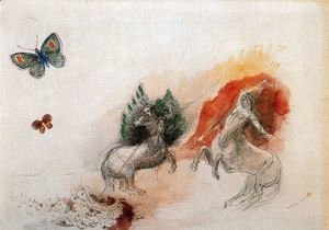 Odilon Redon - Combat of Centaurs
