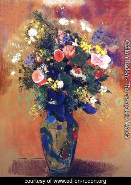Odilon Redon - Bouquet In A Persian Vase