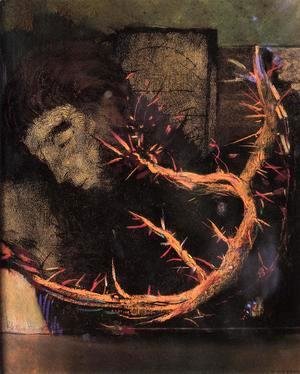 Odilon Redon - Christ With Red Thorns