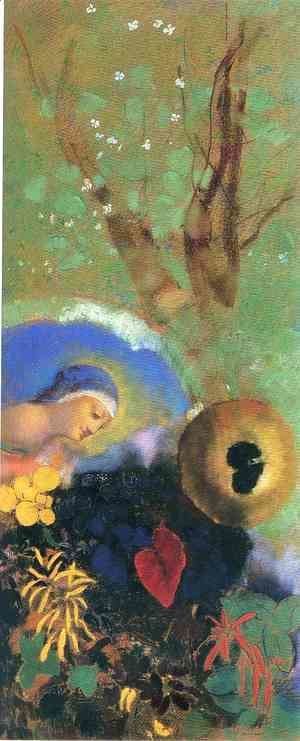 Odilon Redon - Homage to Leonardo da Vinci 1908