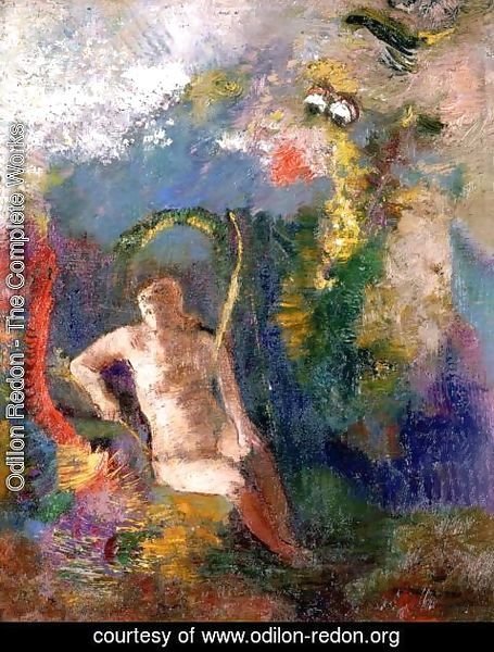 Odilon Redon - Landscape With Eve