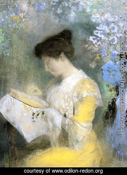 Odilon Redon - Portrait of Madame Arthur Fontaine 1901