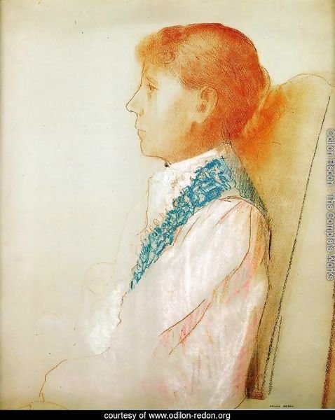 Portrait Of Madame Redon In Profile