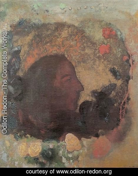 Odilon Redon - Portrait of Paul Gauguin 1903-05