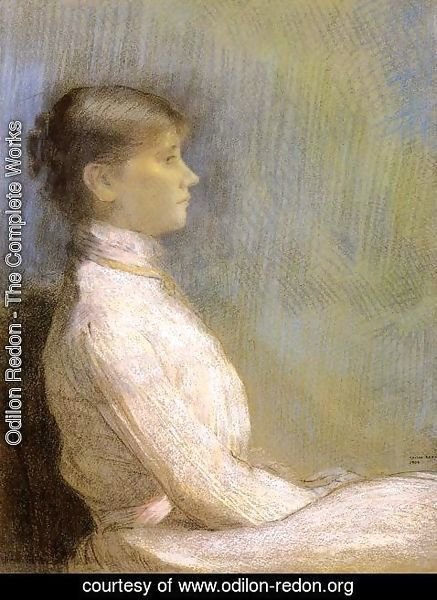 Odilon Redon - Portrait Of Paule Gobillard