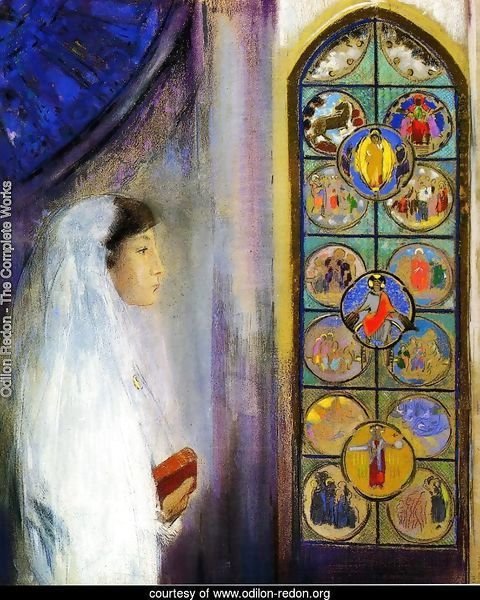 Portrait Of Simone Fayet In Holy Communion
