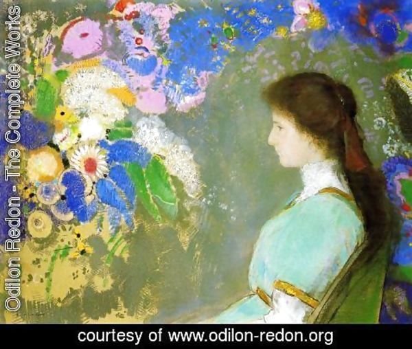 Odilon Redon - Portrait Of Violette Heyman