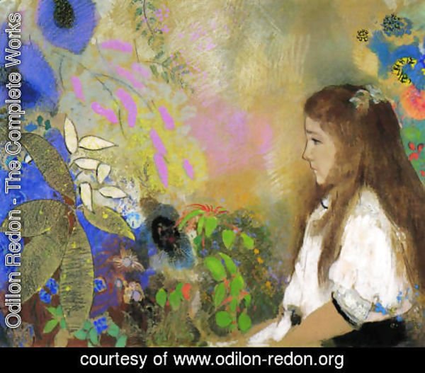 Odilon Redon - Portrait Of Yseult Fayet
