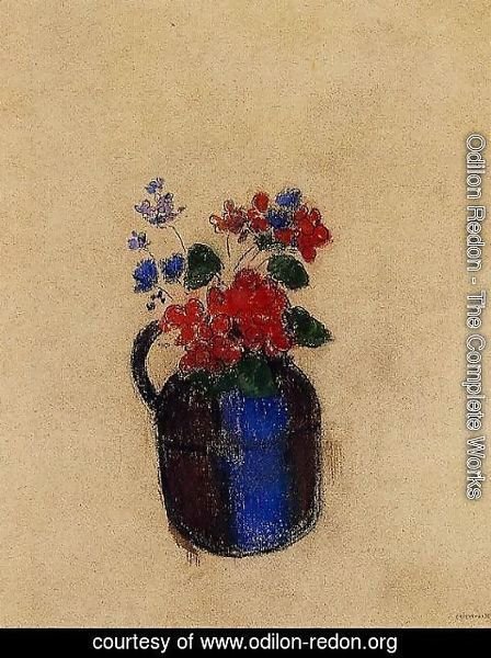 Odilon Redon - Small Bouquet In A Pitcher