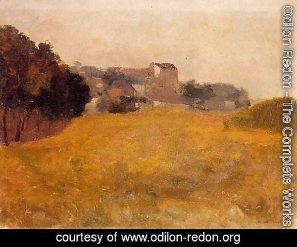 Odilon Redon - Small Village In The Medoc