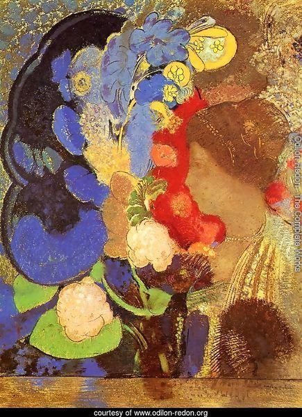 Woman Among The Flowers